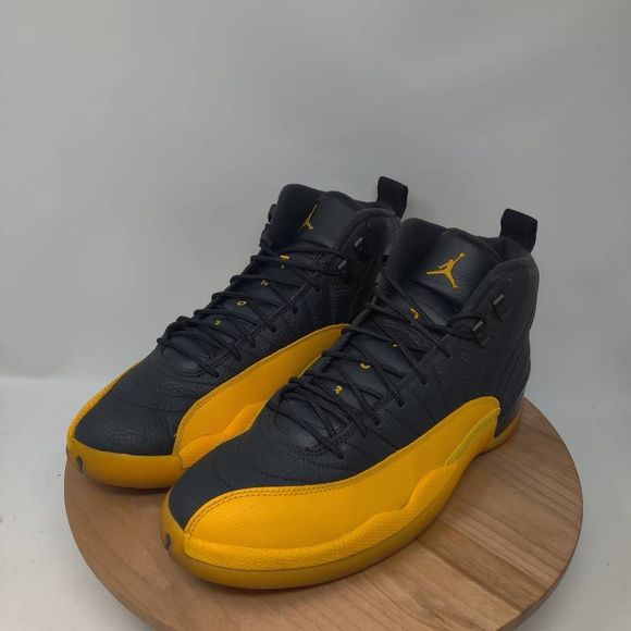 Nike Air Jordan 12 Retro Sneakers- Mens- Size 12- University Gold- [130690-070] - Picture 11 of 12